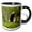 Black/White, variant on 3drose, Northern Crested Caracara, Texas, Usa, 11oz Two-tone Red Mug