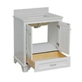 thumbnail image 5 of KBC Nantucket 30" Wood Bathroom Vanity w/ Quartz Stone in White, 5 of 8