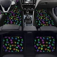thumbnail image 4 of HUIACONG Colorful Dogs Paw Car Floor Mats with Steering Wheel Protector and Split Car Seat Covers Anti-Slip Pad Dust Proof Car Interior Accessories Easy to Install for SUV,Vans,Sedans,Trucks, 9 Pcs, 4 of 8