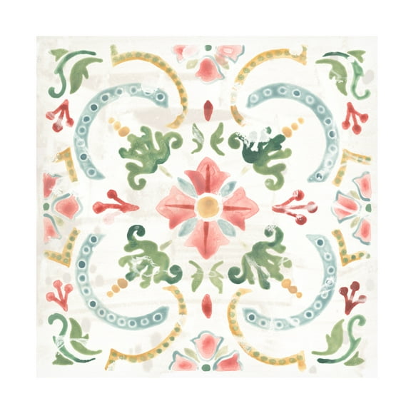 June Erica Vess 'Boho Tile IV' Canvas Art