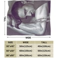 thumbnail image 3 of Jeremy Renner Blanket 3D Print Lamb Blanket Plush Blanket Bedding Decor Blanket for Living Room Bedroom Dorm Decor 60x50 inch, 3 of 6
