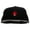Black, variant on Small Lady Bug Patched Superior Cotton Twill Flat Bill Snapback Prostyle Cap - Charcoal OSFM