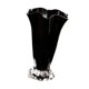 thumbnail image 4 of Jarrón de vidrio con pétalos, arte moderno, accesorio, contenedor decorativo para dormitorio y cafetería. Negro, 4 of 9