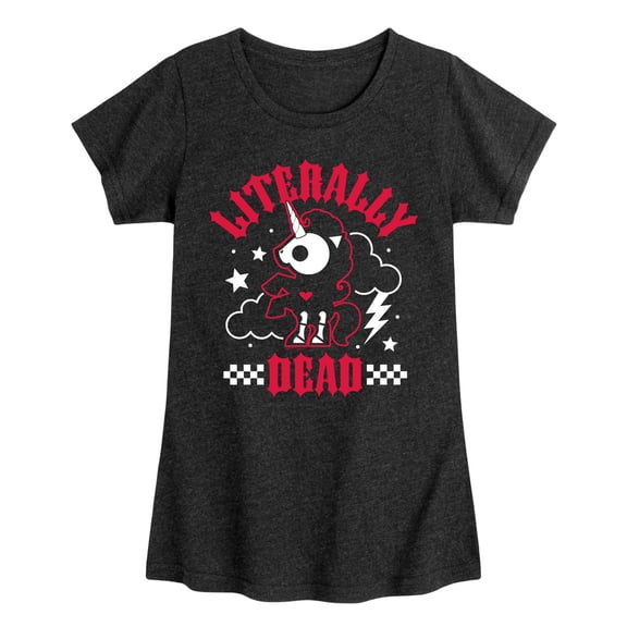 Skelanimals - Literally Dead Unicorn - Youth Girls Fitted Short Sleeve T-Shirt