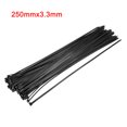 thumbnail image 5 of Uxcell 250mmx3.3mm Bridas de Cable de Nylon Autocierre Negras Paquete de 150, 5 of 5