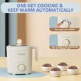 thumbnail image 5 of TOPWIT Rice Cooker Small, 2-Cups Uncooked, 1.2L Mini Rice Cooker with Non-stick Coating, BPA Free, Portable Rice Maker with One Touch & Keep Warm Function, Beige, 5 of 8