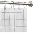 thumbnail image 6 of PLAZA  Shower Curtain Rod Tension- Never Rust No Drill Non-Slip Spring Tension Shower Rod, 43-73 inches 304 Stainless Steel, Brushed Nickel, 6 of 18