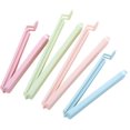 thumbnail image 1 of 60 clips de plástico para chips para paquetes de alimentos, clips de bolsas de sellado de diseño curvo para alimentos, cocina y hogar (grande 30. Pequeño 30), 1 of 5