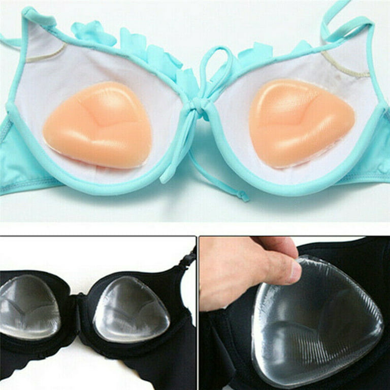 SHCKE Invisible Silicone Breast Inserts Cleavage Enhancers Pads Push Up Bra  Inserts Bra Pads Bust Enhancer for Women