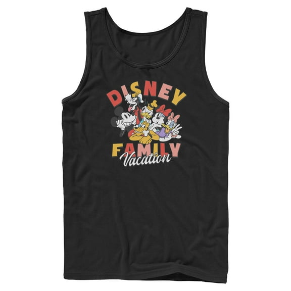 Mens Mickey & Friends Family Vacation Tank Top