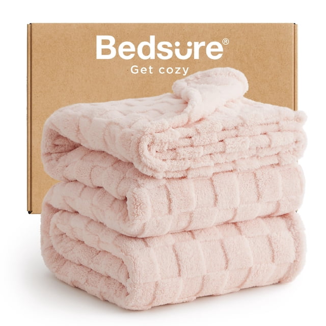 Manta Bedsure GentleSoft King California Rosa Claro