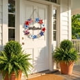 thumbnail image 4 of StlyGar 4th of July Hanging Door Sign Wooden Double-Sided Printing Flower Star Patriotic Wall Door hanger Fourth of July Independence Day Memorial Day July 4th Window Porch Decorations, 4 of 7