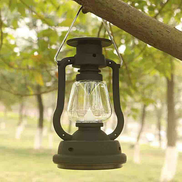 Luzden Camping Lamp Retro Style USB Type C Rechargeable Lantern with  Dimming Vintage Portable Outdoor LED Camping Lights Lanterns for Power  Hanging