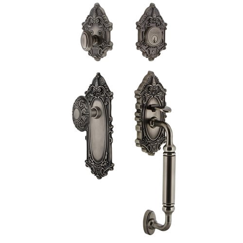 Grandeur 819299 Grande Victorian Solid Brass Rose Keyed Entry Single Cylinder Sectional