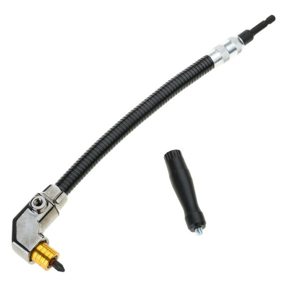 90 Degree Electric Drill Chucks Right Angled Electric Drill Corner Woodworking Tool Flexible Shaft Extension Rod Drill
