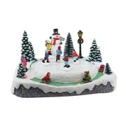 Christmas Village Skating Pond | Animated Lighted Musical Snow Village | Perfect Addition to Your Christmas Indoor Decorations & Holiday Displays