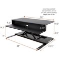 thumbnail image 6 of Flexpro Power 36 Inch Electric Standing Desk - Electric Height Adjustable Stand up Desk by Award Winning Stand Steady - Holds 2 Monitors (Black) (36"), 6 of 9