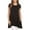 Black, variant on Women's Casual Short Sleeve Tunic Top With Pockets