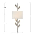 thumbnail image 7 of 501-SA Crystorama Lighting Broche - Two Light Sconce in Traditional and Contemporary Style - 8.5 Inches Wide by 24 Inches High-Antique Silver Finish, 7 of 7