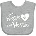 thumbnail image 3 of Inktastic Bestie Westie Boys or Girls Baby Bib, 3 of 4