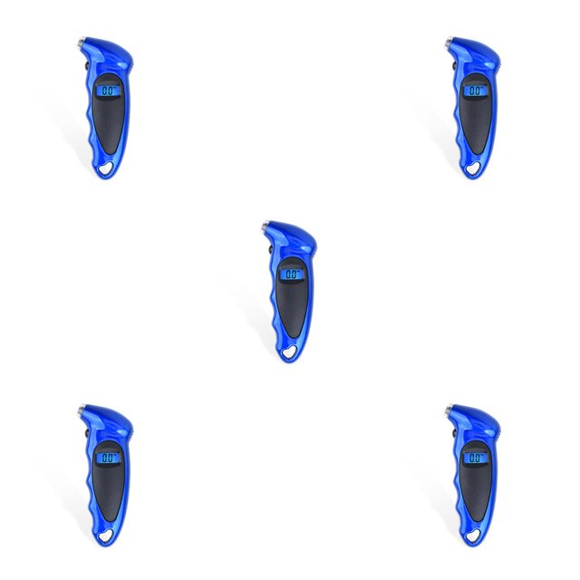 Scienceny Medidor de presión de neumáticos Digital Retroiluminado Medidor de neumáticos Detector Instrumento Azul Type2 NO2