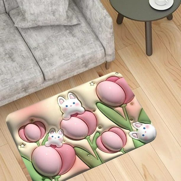 Alfombra de baño Soledad Alfombrillas de baño Rosa 50cmx80cm