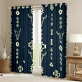 thumbnail image 2 of Manfei Bohemian Aztec Black Out Curtains for Adult, Hippie Sheep Skull Curtains Pack of 2 (42x63 Each), Mandala Boho Style Bedroom Curtains, Black Out Curtains Home Decor, 2 of 6
