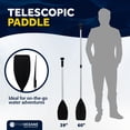 thumbnail image 5 of Five Oceans Canoe Paddle - Boat Paddle Collapsible Paddle, Canoe Oars Extends from 39-Inch to 60-Inch - Aluminum Shaft, Round Grip  FO4720, 5 of 7