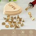 thumbnail image 4 of DIY Wood Burning/Carving Set, DIY Wood/Leather Burning Set-26 Letters Copper Mold, Wood Craft Embos, 4 of 5