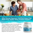 thumbnail image 5 of Swanson Grass-Fed Certified rBGH-Free Vanilla Whey Protein Powder, 14.8 oz, 5 of 5
