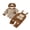 Khaki, variant on RUINIXCW Baby Boy Fall Outfit Striped Long Sleeve Romper Applique Overall Pants Hat