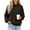 Black, variant on Staron Women's Fall Winter Crew Neck Long Sleeve Loose Casual Comfy Knit Sweater Pullover Beige L
