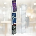 thumbnail image 3 of Three-Pocket Vertical Wall Mount Brochure Holder. Inside Dimension: 4.125"W, 2-Pack, 3 of 4