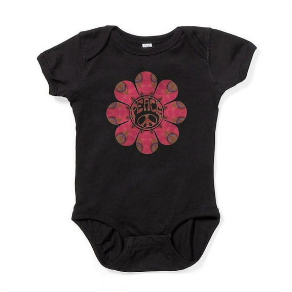 CafePress - Peace Flower Affection - Cute Infant Bodysuit Baby Romper - Size Newborn - 24 Months