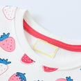 thumbnail image 6 of Kiijoy Toddler Girls Strawberry Sweatshirt Long Sleeve Crew Neck Pullover Top, Sizes 2-3, 6 of 6