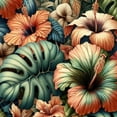 thumbnail image 6 of PIKWEEK Tropical Summer Hawaiian Flower Palm Leaves Printed Table Cover White, 6 of 8