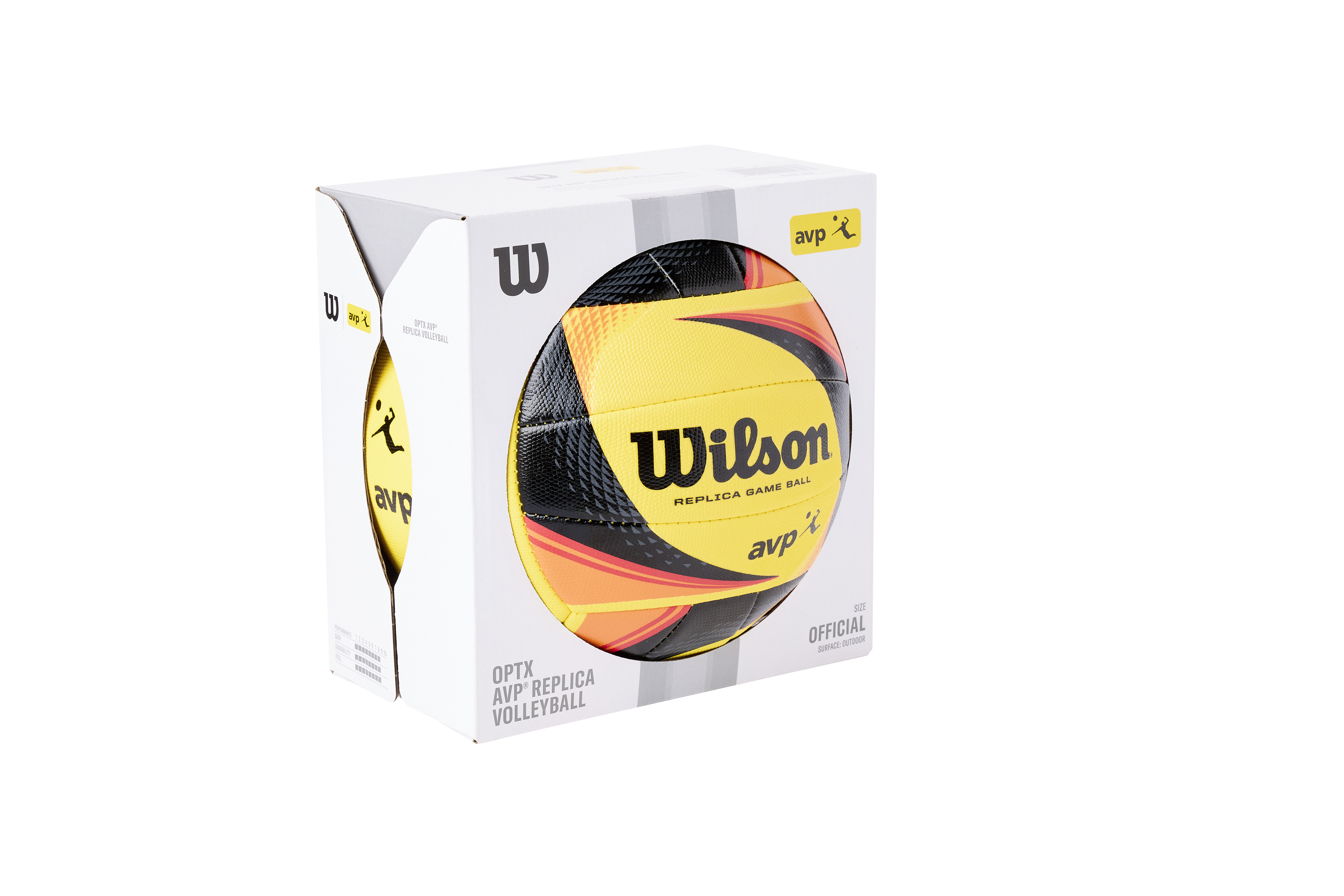 Wilson AVP OPTX Replica Volleyball, Yellow/Black photo 7