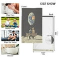 thumbnail image 6 of Yayeee 100% Cotton Hand Towels for Bathroom 16" x 28" Soft Absorbent Kitchen Towel, Sitting on The Moon, 6 of 7