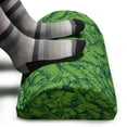 thumbnail image 3 of Exotic Foot Rest, Clutter of Banana Leaves Paradise Plantation Foliage Scene, Non-Slip Backing Adjustable Ergonomic Memory Foam Leg Support for Office, Fern Green Hunter Green, by Ambesonne, 3 of 5