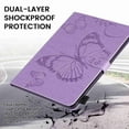 thumbnail image 5 of Dteck Case for All-New Fire HD 10 & HD 10 Plus 10.1" Tablet (11th Generation, 2022 Release) - Multi-Angle Folio Stand Premium Embossed Leather Protective Smart Cover with Auto Wake Sleep, Purple, 5 of 6