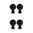thumbnail image 3 of FRCOLOR 4 pcs  Curtain Pole End Delicate Curtain Rod Decorative Head Curtain Rod Part, 3 of 8