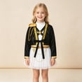 thumbnail image 3 of Pop Idol Singer Cosplay Costume Outfit 3 Piece Set Sequin Jacket Inner Top Sparkle Skirt for Halloween Stage Performance, 140, 3 of 5