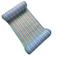 thumbnail image 2 of ZAXARRA Lit Flottant Tapis Flottant Rayé Arc-en-Ciel Chaise Longue Gonflable, 2 of 9