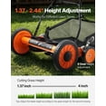 thumbnail image 6 of 18" 5-Blade Manual Push Reel Lawn Mower with Grass Catcher, Height Adjustment & 4 Wheels for Low-Maintenance Lawn Care, 6 of 11