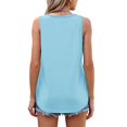 thumbnail image 6 of Timegard Womens Tank Tops Round Neck Sleeveless Loose Comfy Summer Travel Casual Tee Shirts, 6 of 8