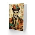 thumbnail image 2 of Artery8 Birthday Card Dapper Man Floral Pattern Suit Hat For Him Man Male Dad Brother Son Papa Grandad Greeting Card, 2 of 3