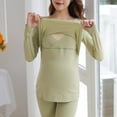 thumbnail image 4 of Edvintorg Nursing Pajamas Women Maternity Pajamas for Hospital Solid Color Tops and Pants Maternity Sleepwear Long Sleeve Breastfeeding Nightwear Home Wear Maternity Lounge Set, 4 of 7