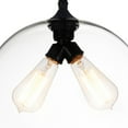 thumbnail image 3 of CWI Lighting 2 Light Contemporary Glass Mini Down Pendant in Clear, 3 of 5
