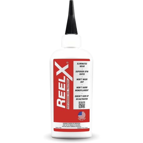 ReelX Fishing Reel Lubricant, Extreme-Pressure Anti-Corrosion Oil for Bearings, Spinning, Baitcasting, Spincast, Fly, Trolling & Electric Reels, Smooth Casting Saltwater Freshwater Protection, 4 oz