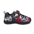 thumbnail image 4 of Pointodoor Retro Skull Rose Running Shoes for Girls Breathable Lightweight Halloween Shoes Non Slip Hiking Athletic Tennis Sneakers Anti Skid Sole, 4 of 7